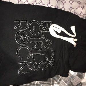 “Black girls rock!” Long sleeve black hoodie